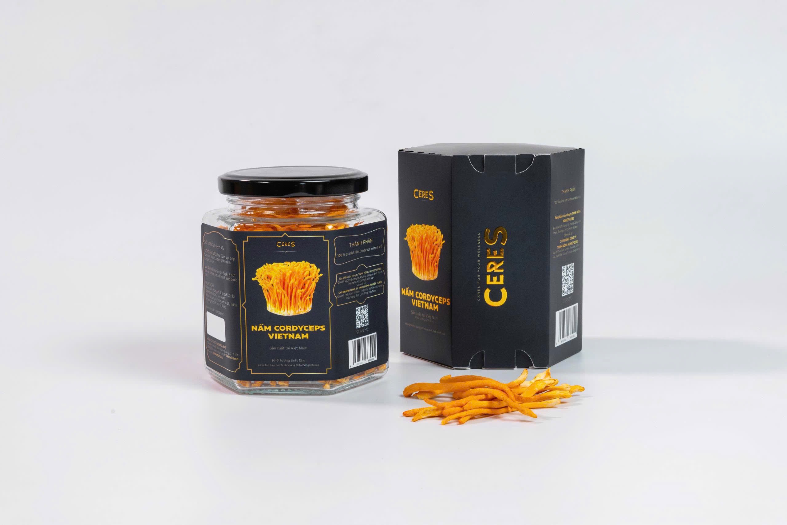 NẤM SẤY CORDYCEPS VIETNAM (Loại B -15g)